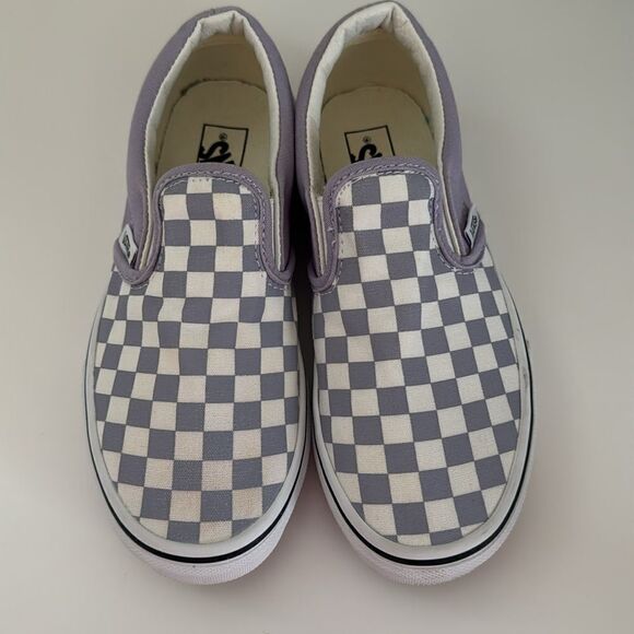 VANS kids Classic Slip-On Checkerboard Shoes EUC - Picture 2 of 6
